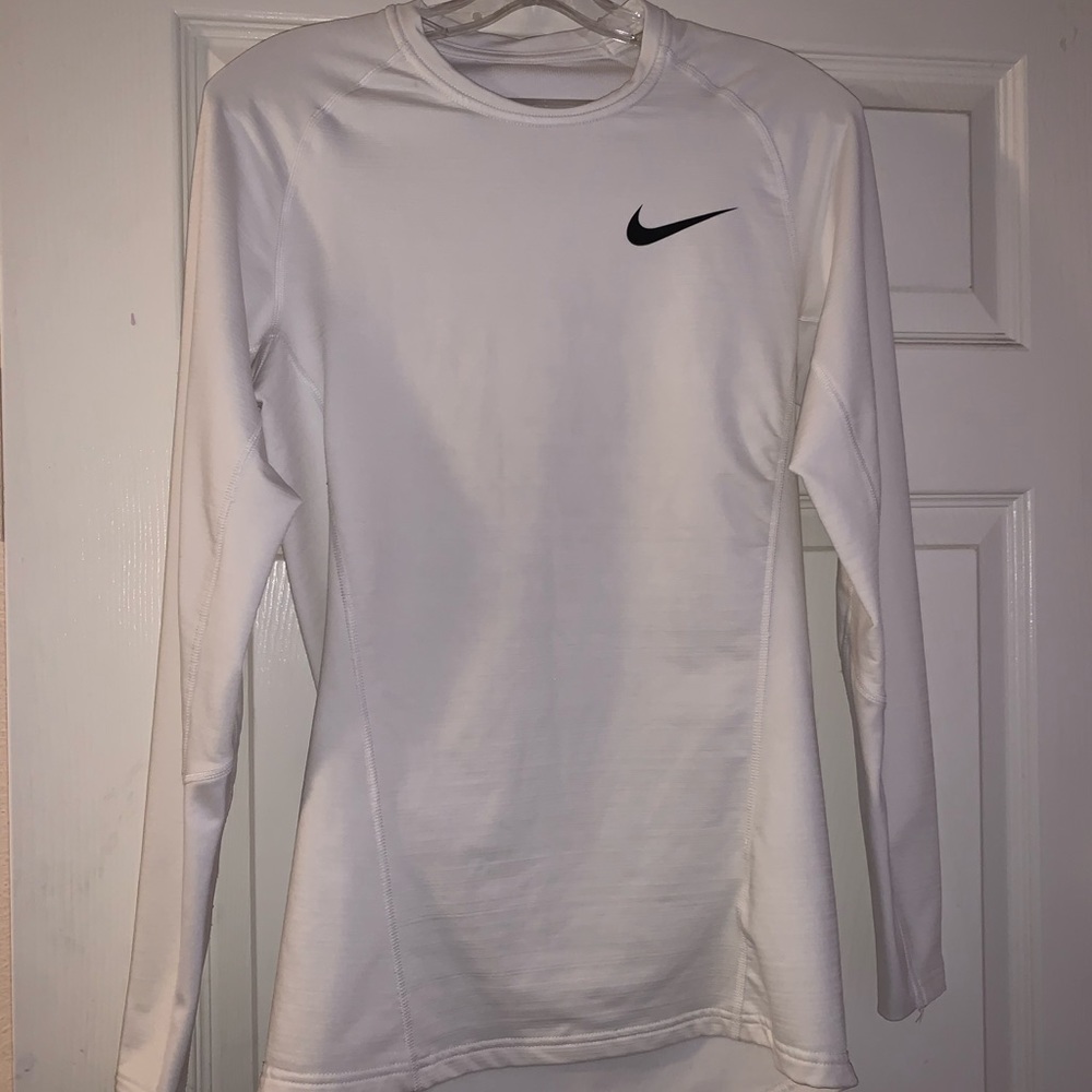 Nike white long sleeve